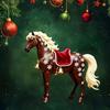 2D Плоская Лошадь Автомобильный Подвесной Орнамент Акриловая Лошадь Шарм для Зеркала Заднего Вида Праздничные Зимние Подвесные Аксессуары для Рождественской Елки Автомобильный Интерьер Стена Окно