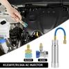 R1234YF/R134A AC Oil Dye Injector with 2 Connectors Air Conditioning Oil Injection Dye Injection Tool for Car Refrigerant System