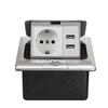 RJ45 Pop-up Floor Socket with USB - UK, US, SA Standards
