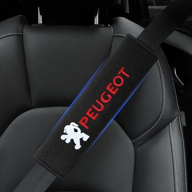2026 Hot Car Sticker Car Seat Belt Cotton Safety Belt Shoulder Protector Cover Car Accessories For Peugeot 508 2008 5008 206 307