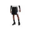 SS24 Dri-Fit Color Block Mid Rise Quick Dry Basketball Shorts Men Shorts Black White HF0526-012