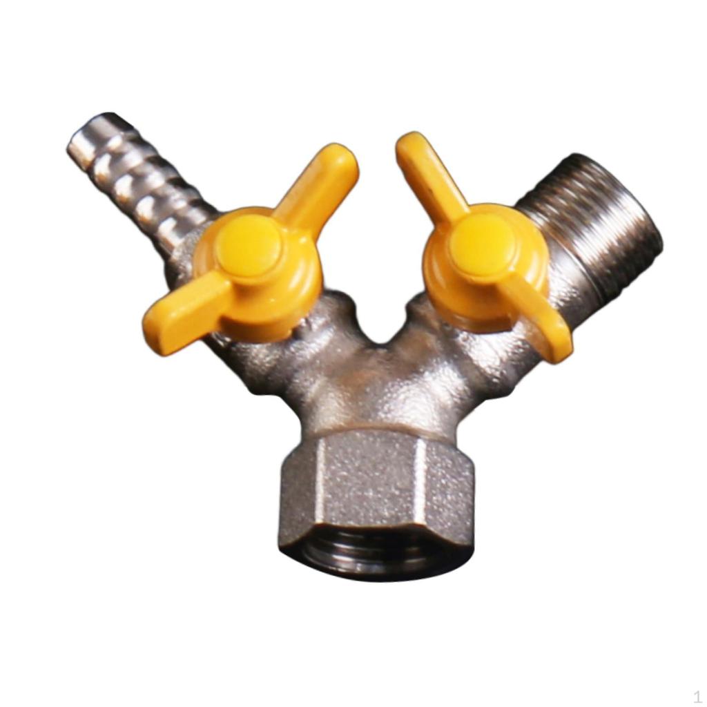 3-ходовой запорный клапан Y-образный шаровой компонент для ремонта с медными резьбами 0,79"