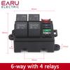 Automotive 6-way Fuse Box with Relay Box Assembly 12 Way 10 Way 8 Way Modified Circuit Protection Fuse Box Fuses4