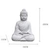 9 Inch Vintage Garden Buddha Statue Indoor Outdoor Garden Zen Buddhism Figurine Sculpture Home Office Store Decor Ornament