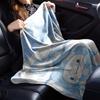 1 шт. Одеяло с кроликами и облаками Легкий фланелевый плед для дивана, кровати, путешествий, кемпинга, гостиной, офиса, дивана, кресла