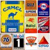 Metal Signs Vintage Camel Gulf Oilzum Gas Oil Posters Plate Wall Decor for Home Bars Garage Cafe Clubs Retro Poster Plaque