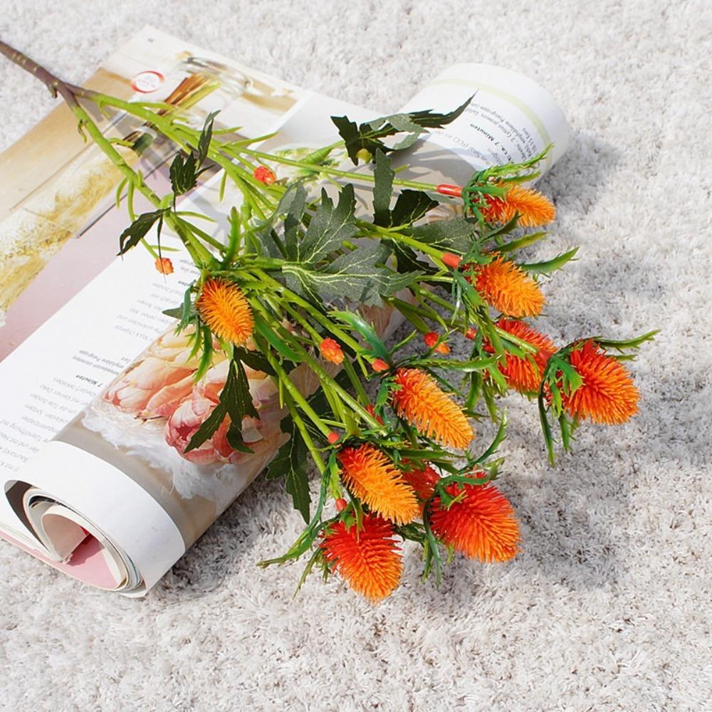 Искусственная ветка морского падуба с эффектом реального прикосновения, ручная работа, искусственные цветы, декор для свадебной вечеринки