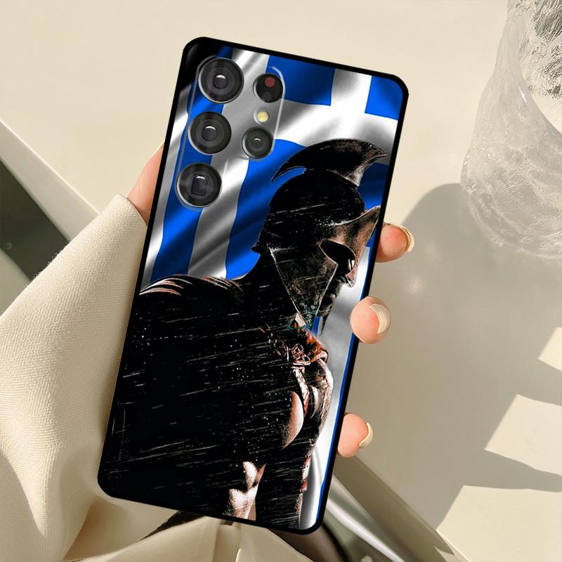 Чехол Греция Греческий флаг для Samsung Galaxy S24 Ultra S21 S22 S23 S25 Ultra S9 S10 Plus S20 FE S25 FE Задняя крышка