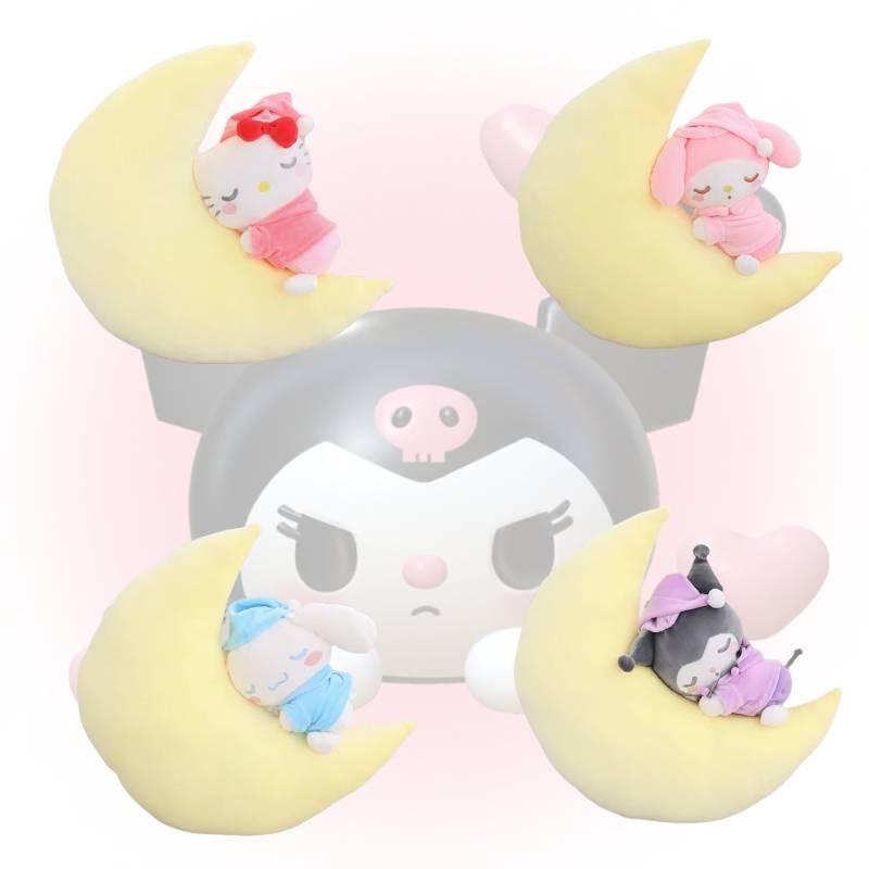 Sanrio Sleeping Moon Kids Plush Toy Cinnamoroll Kuromi Gift 40 35cm