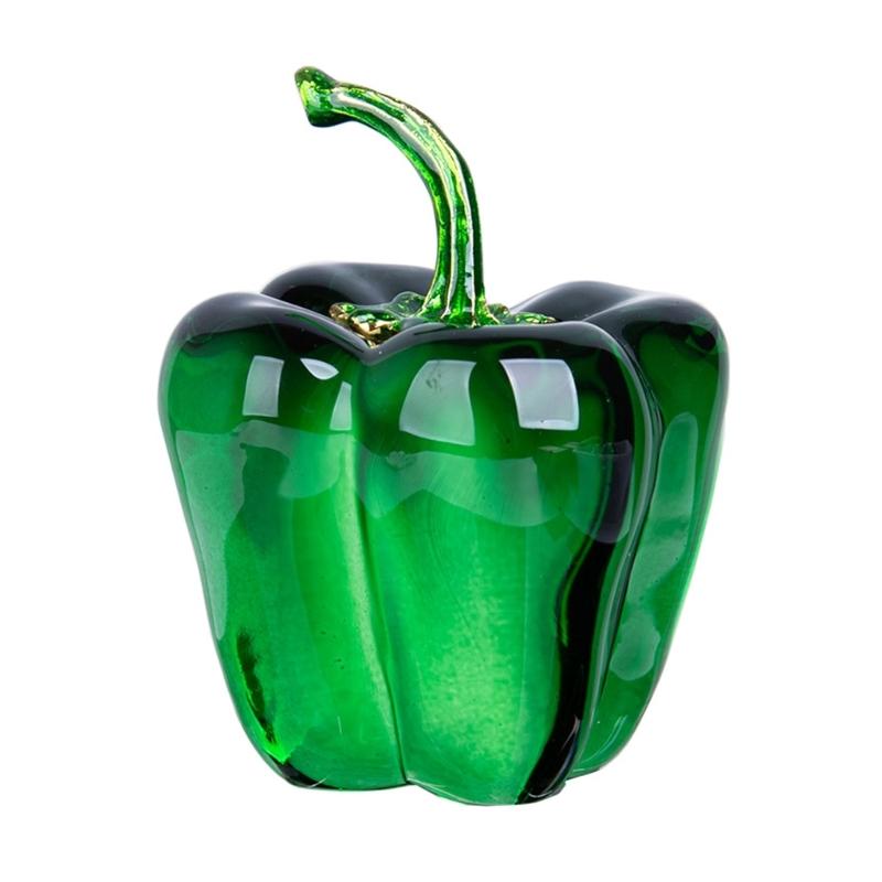 Кристаллические Перцы Декорация Реалистичные Овощные Арт Для Полки Стола Фотографии Безопасная Нескользящая Основа Подарок