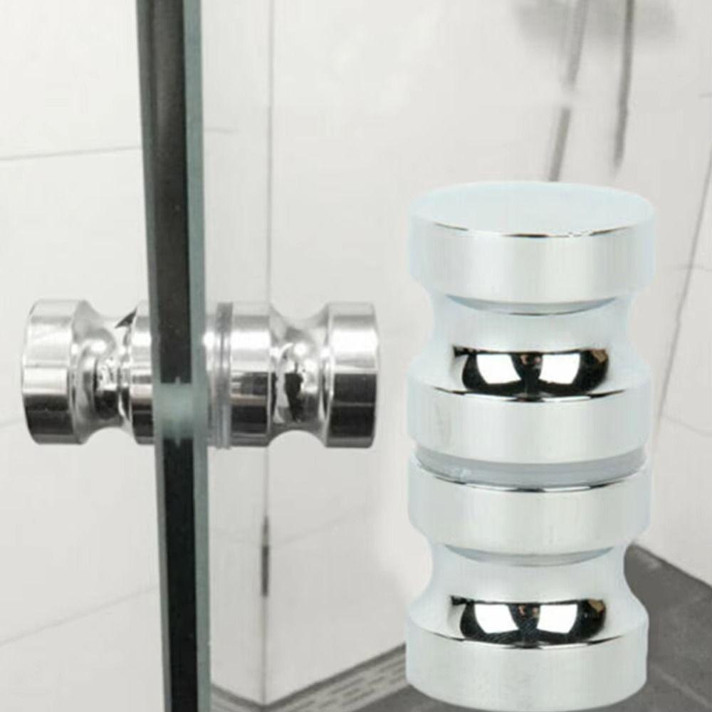 Прочный съемник ручек дверей из нержавеющей стали Ручка для стеклянной двери душа (пара, устанавливается с обеих сторон) Дом