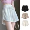 Women's Summer Cool Sports Shorts Thin High Waist Large Size Casual Loose Slim Wide Leg Shorts