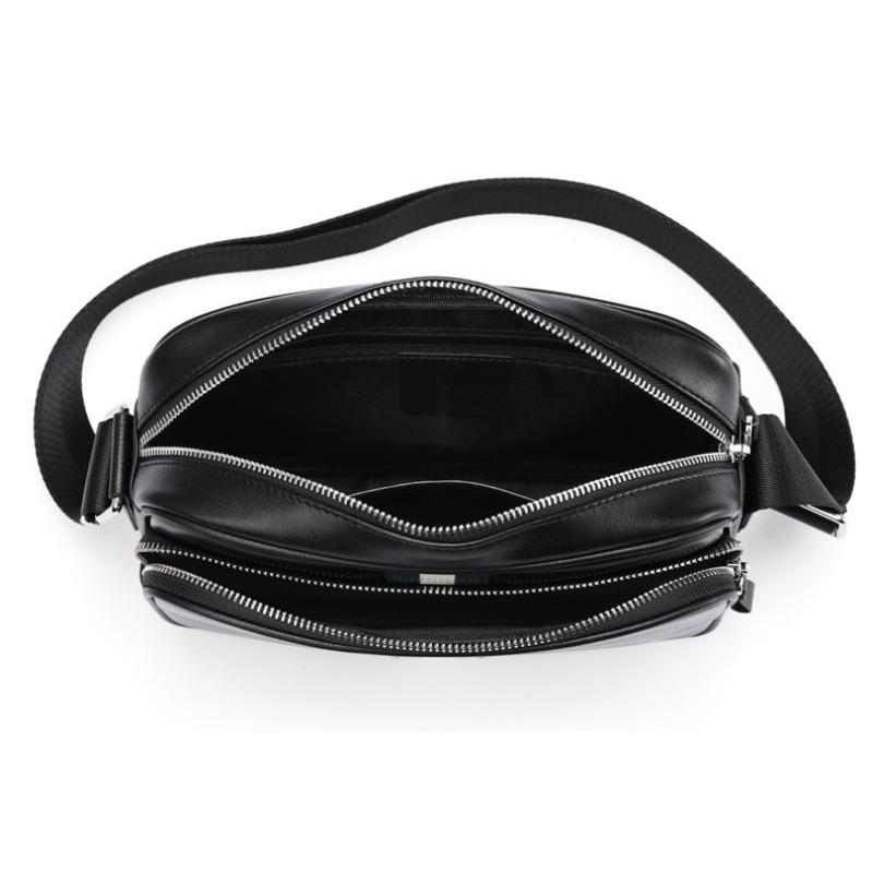 Мужская сумка через плечо из натуральной кожи, деловая, из коровьей кожи, мужская сумка, модная, повседневная, большой емкости, мужская сумка Crossspan