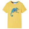 Children's T-shirt with Short Sleeves Light Ochre 92/104/116/128/140