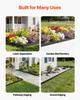 Galvanized Steel Landscape Edging, 10-Pack 1016 x 114 mm Metal Edging for Landscaping with 11 Mounting Clips, Heavy Duty Metal Garden Edge Border for