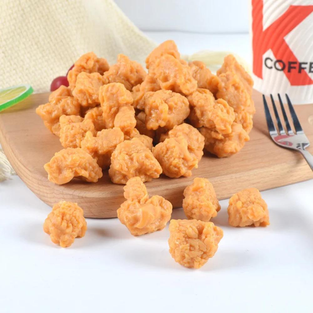 10PCS Simulation French Fries Fake Food Chicken Popcorn Model Burger Shop Western Food Display Props Home Decoration