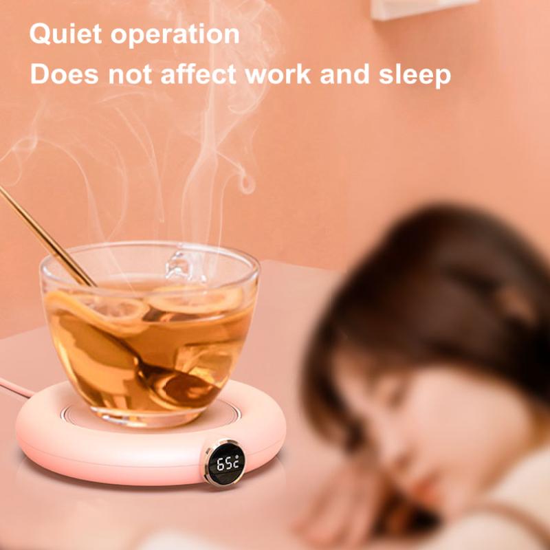 Мини-портативная USB-подогреватель чашек, 3 шестерни, кофейная кружка, нагревательная подставка, умная термостатическая плита, грелка с молоком, чаем, водой, нагреватель