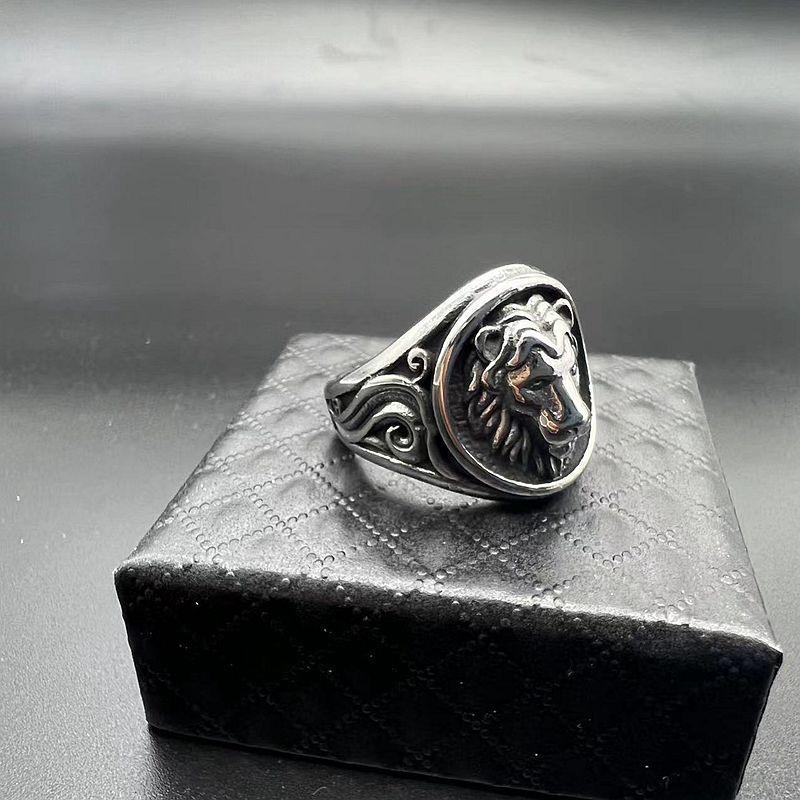 Кольца Megin D из нержавеющей стали и титана в стиле хип-хоп, панк, ретро, львы, для мужчин, женщин, пар, друзей, подарок, модные ювелирные изделия