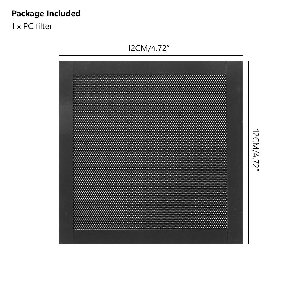 Вентилятор ПК Пылевой фильтр Корпус компьютера Магнитная рамка Пылевой фильтр Ультратонкая сетка из ПВХ Компьютерные аксессуары