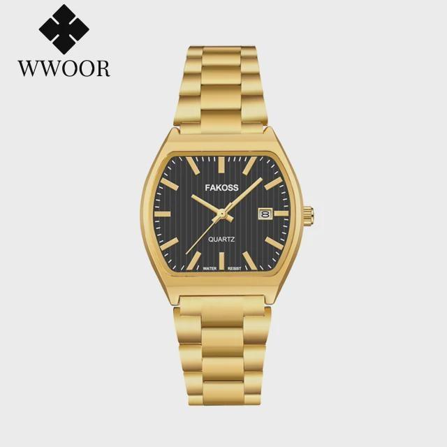 Elegant Watches For Women Waterproof Luminous Date Week Ladies Watch Quartz Stainless Steel Woman's Fashion Wristwatch