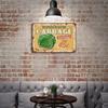 1 Pack Worn-effect Vintage Metal Poster, Nostalgic Look, Decorative Hanging Art for Bar Café Kitchen Restaurant or Living Room Walls