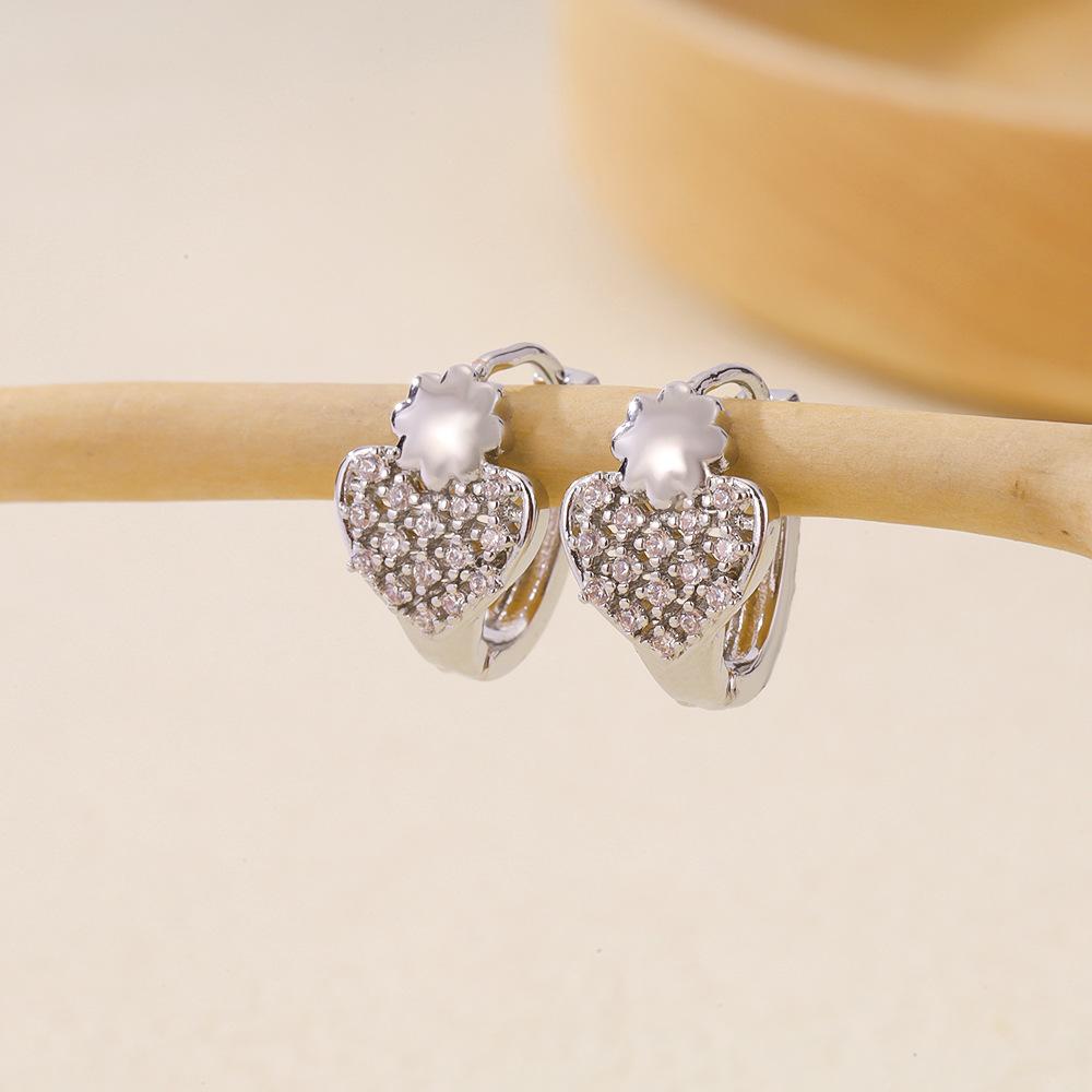 Color Earrings Women'S Jewelry Selection, Fashionable Multi-Style Zircon Earrings Inlaid With Zirconium Exquisite Jewelry