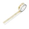 World Craft Washi Tape Glittering Star Gold Foil Masking Tape 15mm x 5m KRMT15-001 for Journaling and Scrapbooking