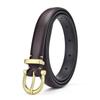Gold Color Solid Buckle Decoration Women Casual Slim Waist Belt For Daily Use