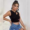 Women's Summer Solid Color Hollow Sexy Temperament Vest Top