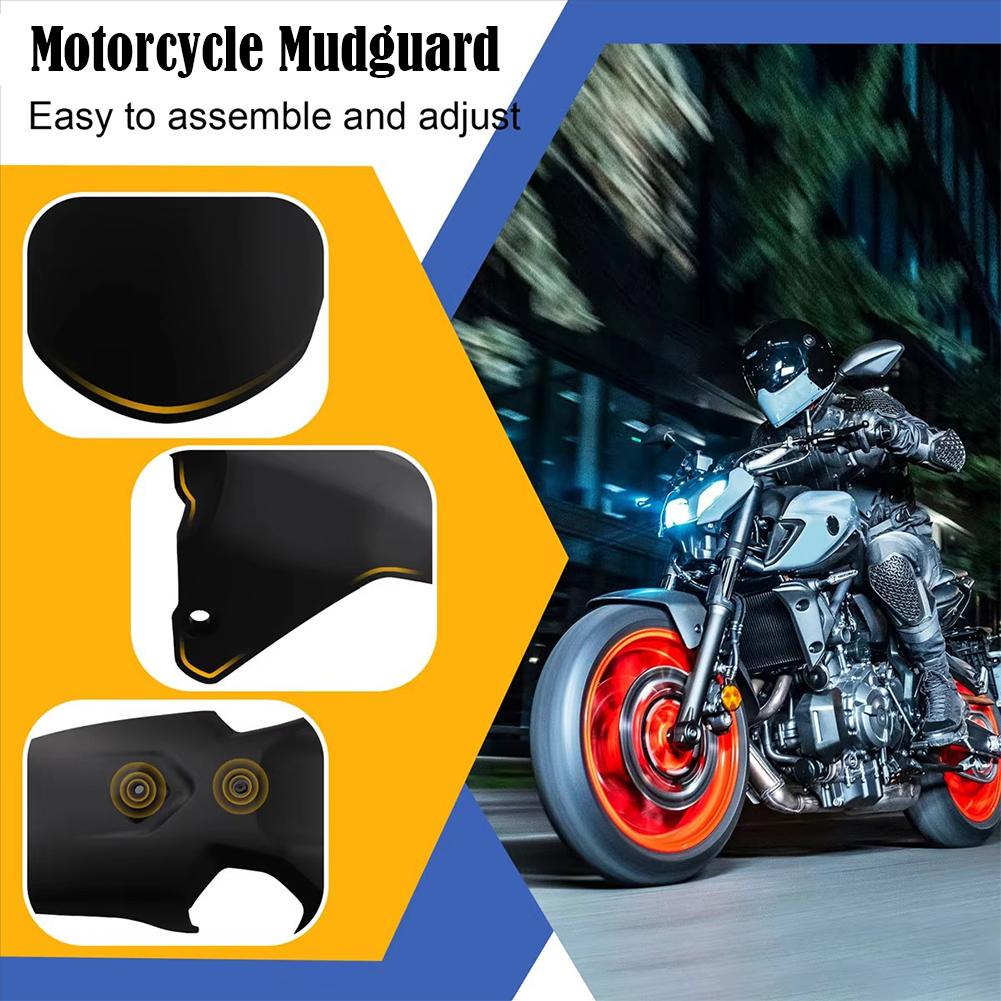 Для Yamaha MT07 2018-2025 мотоцикл передняя шина брызговик защитная крышка пластина отделка обтекатель оболочка аксессуары часть