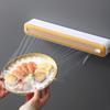 2 In 1 Food Cling Film Dispenser Plastic Wrap Dispenser Aluminum Foil Stretch Film Cutter Practical Kitchen Supplies