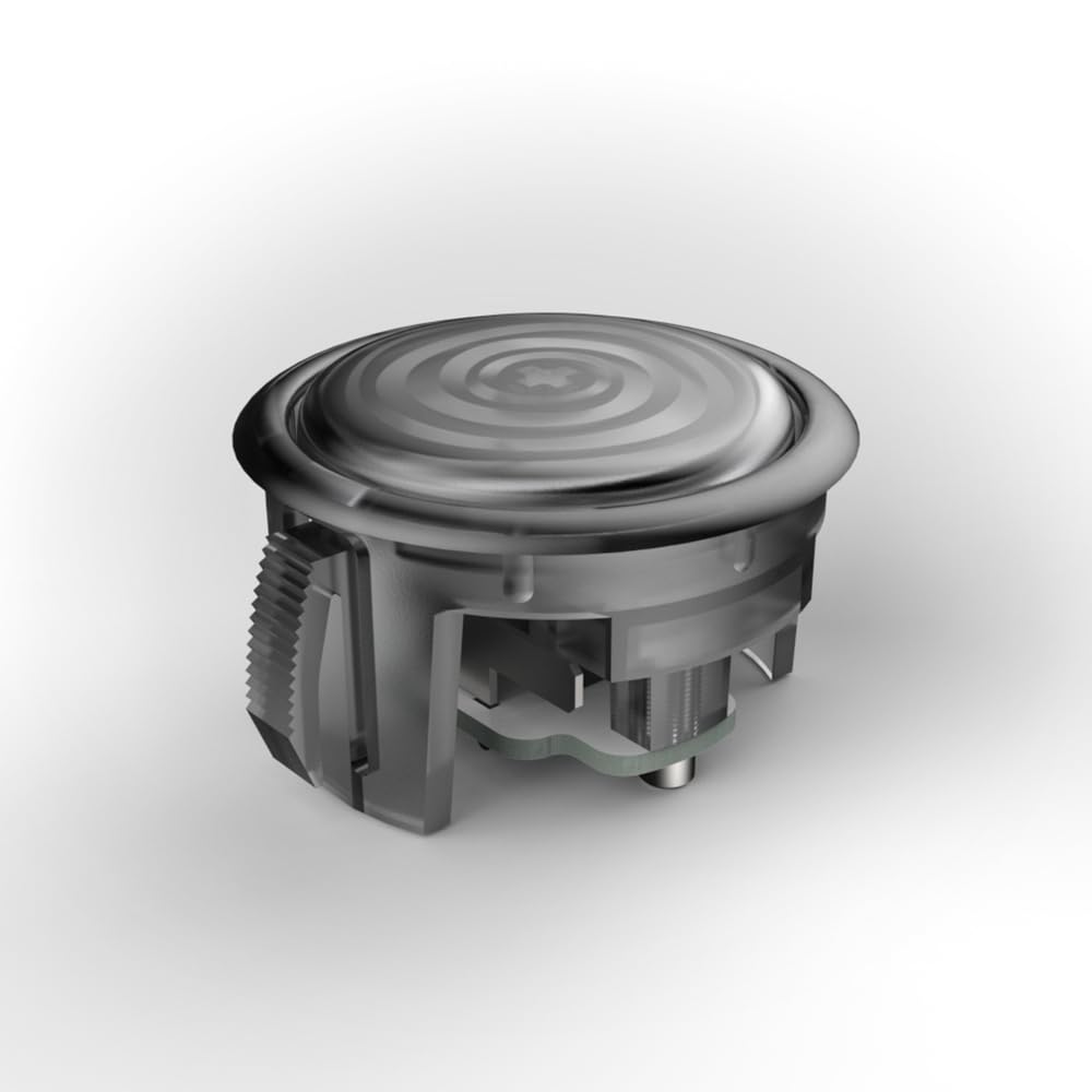 6pcs Original Punk Workshop PWS Blaze Button Fighting Game Controller for Arcade Machine Fight Stick Hit Box (6pcs 30mm Black)