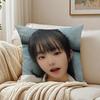 Idol Kpop QWER CChodan Cushion Cover Pillowcase Antidustmite living Room Sofa Decor Cushion Room
