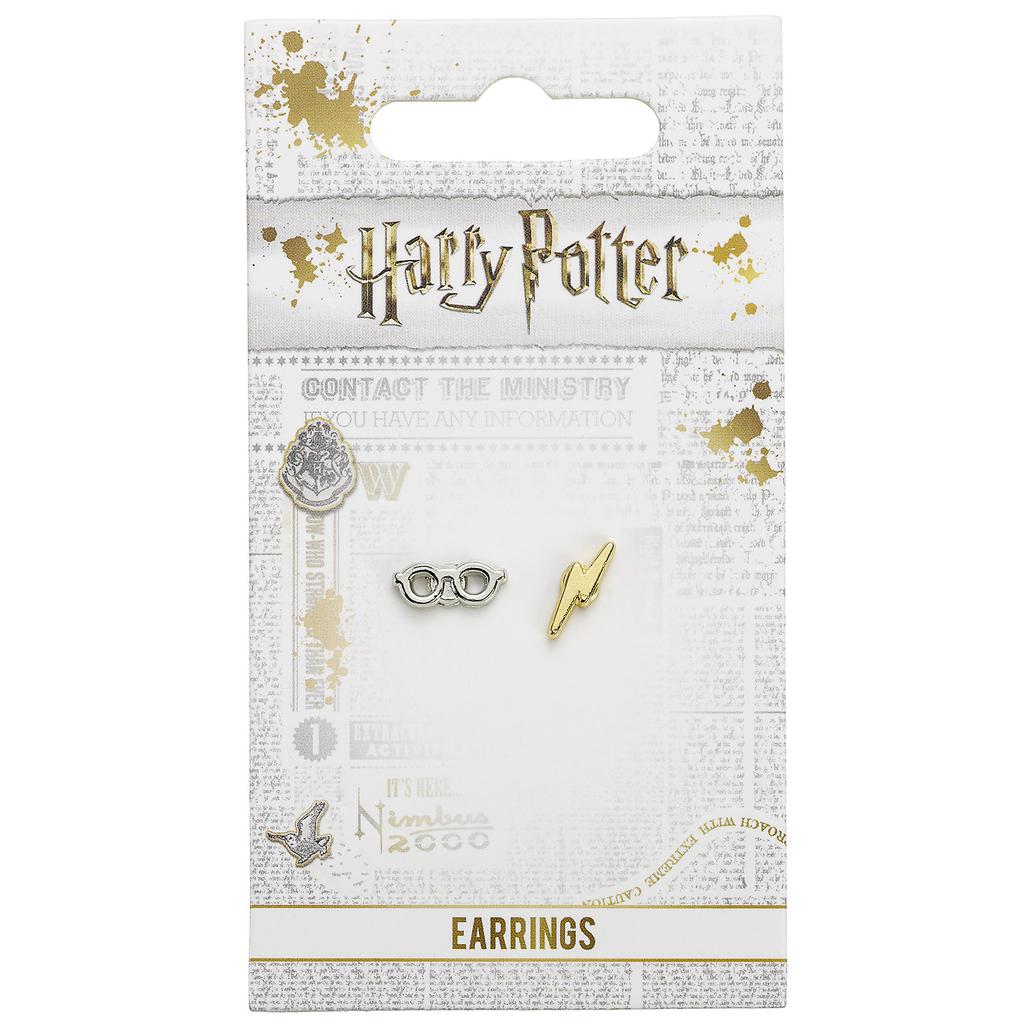 Harry Potter Lightning Bolt & Glasses Stud earrings