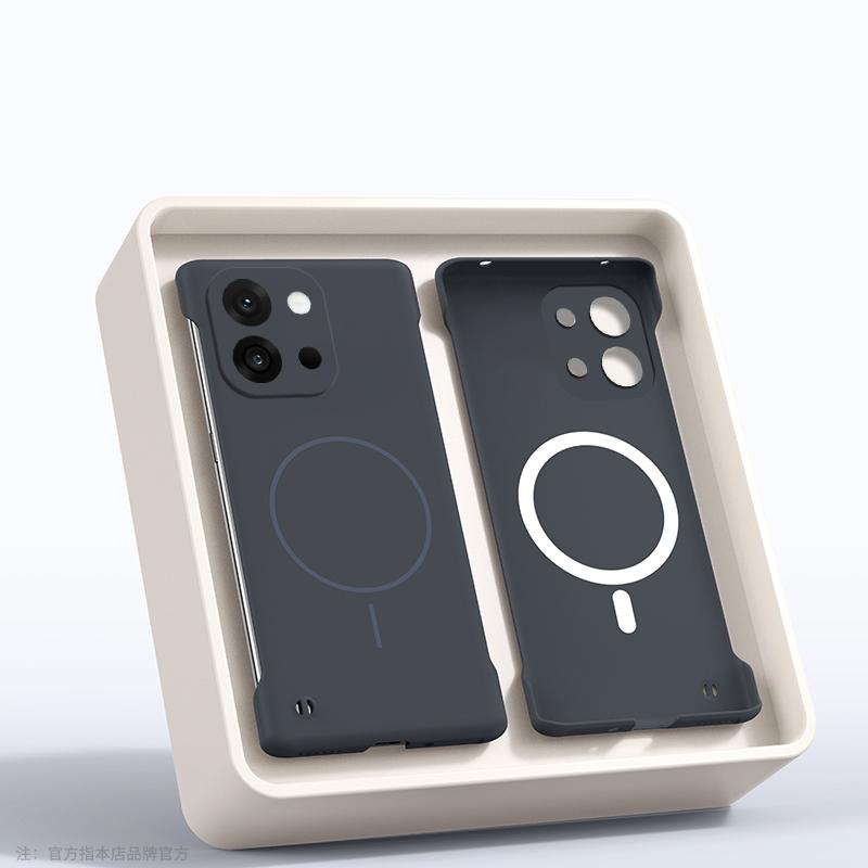 Однотонный безрамочный магнитный чехол для телефона для OnePlus 13T 13R 13 12R Ace 5 3 Тонкий противоударный жесткий ПК чехол для беспроводной зарядки