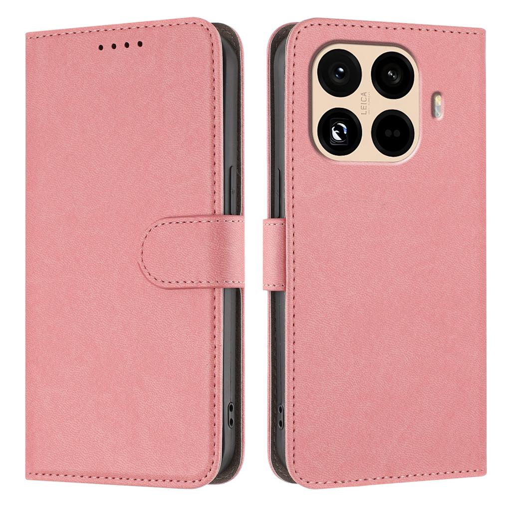 For Xiaomi 15T Pro Leather Case Solid Color Phone Cover with Wallet