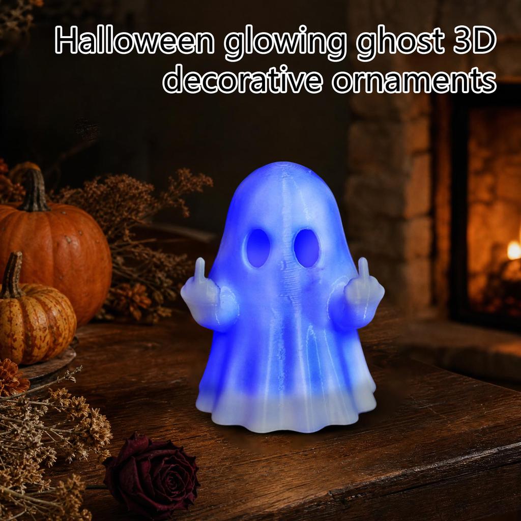 Светящееся 3D украшение на Хэллоуин со светодиодной подсветкой для центра стола на вечеринку