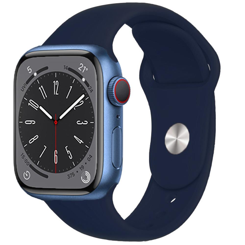 Силиконовый ремешок для Apple Watch Band 49 мм, 45 мм, 44 мм, 42 мм, 41 мм, 40 мм, 38 мм, ремешок для часов, браслет, ремешок iWatch Series 8, 7, 6, 5, 4, 3 SE, ремешок