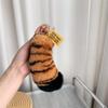Rabbit Fur Big Cat Paw Keychain Stuffed Animal Tiger Tail Bag Charms Ornmant with Key Ring Fluffy Soft Plush Doll Pendant