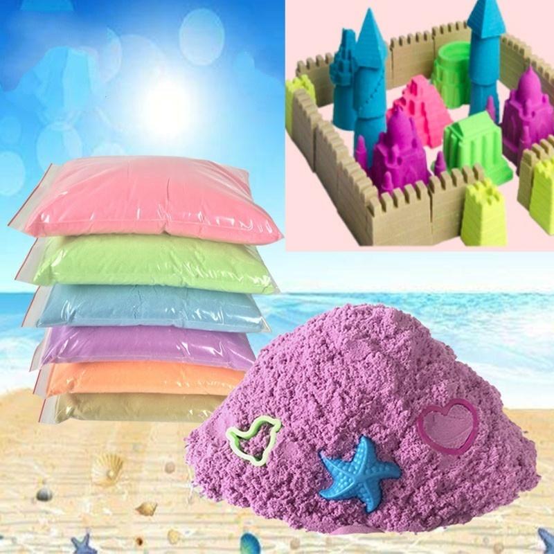Dynamic Educational Amazing No-mess Indoor Magic Play Sand Children Toys Mars Space Sand High Quality Solid Color Non-toxic Multi-style Beach Toys