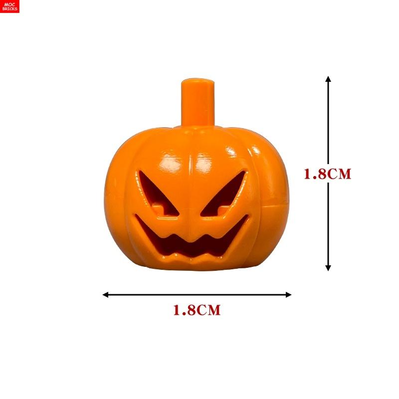 MOC Кубики Хэллоуинская тыква скорпион Зомби Лицо Головной убор Скелет Призрак Кровь Могила DIY Строительные блоки Игрушка для мальчиков