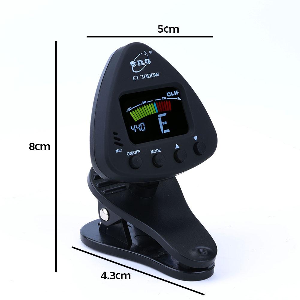 ENO ET3000W Flute Tuner Wind Instruments Tuner Supports Mic & Clip-on Tuning Modes for Saxophone Clarinet Trumpet Flute