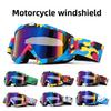Motorcycle Goggles Water Transfer Off-road Outdoor Riding Sports Glasses Ski Goggles Windproof Glasses