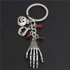 Creative Halloween Skull Pumpkin Pendant Keychain Women's Men Halloween Party Decorative Gift