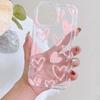 Heart Pink Clear Tpu Air Cushion Shockproof Phone Case For  POCO X6 X3 X5 Mi 14 13T 12T 11T 13 12 Pro 11 Lite 5G NE Cover