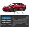 Карбоновый флеш для Tesla 2024-25 Model 3 Дверь автомобиля Длинная TPU Наклейка для тюнинга Пленка на дверь Защитная от грязи пленка (длинный прозрачный)