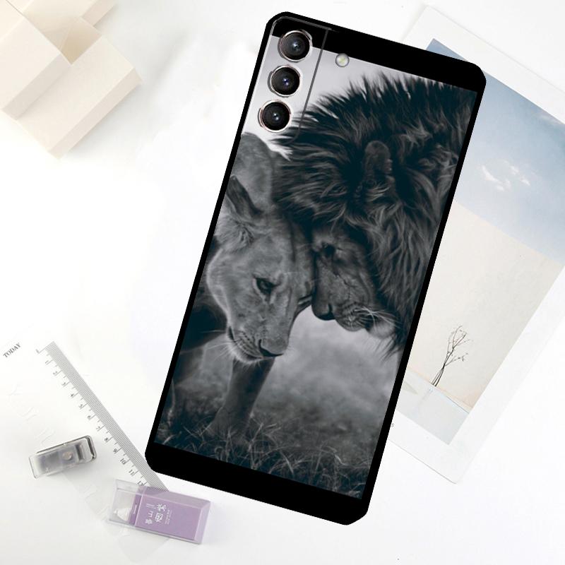 Чехол для телефона с изображением льва для Samsung Galaxy S24 FE S23 Ultra S21 S22 S25 S26 Ultra S10 Plus S20 FE