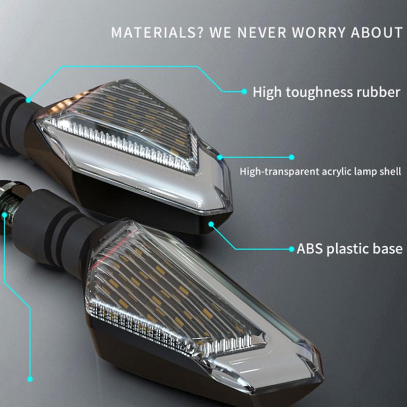 1 пара сигнальных огней для мотоцикла, светодиодный указатель поворота для мотоцикла, мигающий индикатор фары, указатель поворота для Yamaha Honda