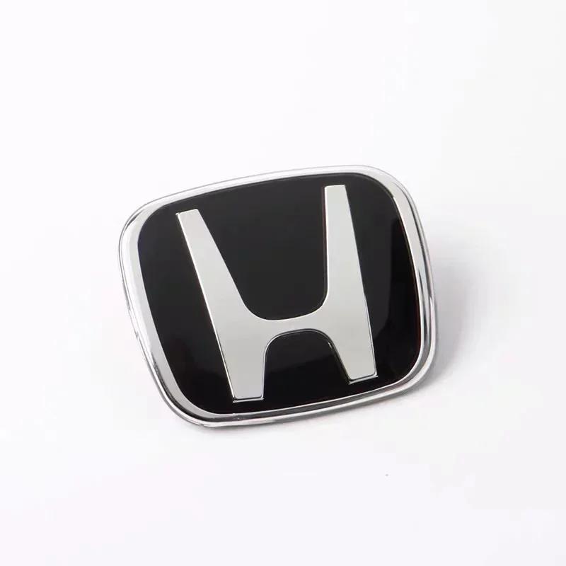 ZMJ4 Car Steering Wheel Emblem H-Sticker For Honda Civic Accord City CRV Jade Fit Odyssey Hybrid Red Black Blue Interior Modification