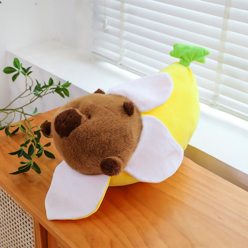 Capybara Banana Plush Toys Cartoon Animals Fill Doll Pillow Cushion Gifts Xmas